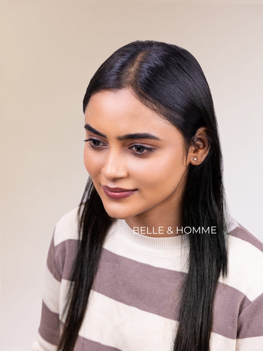 2" Partition Push Up Seamless Hair Patch  - Silky