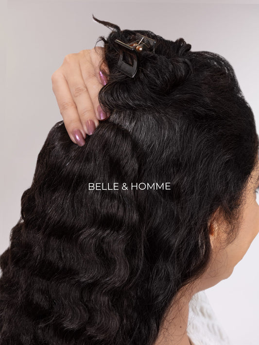 5"x 2" Seamless Crown Coverage Hair Patch - Curly