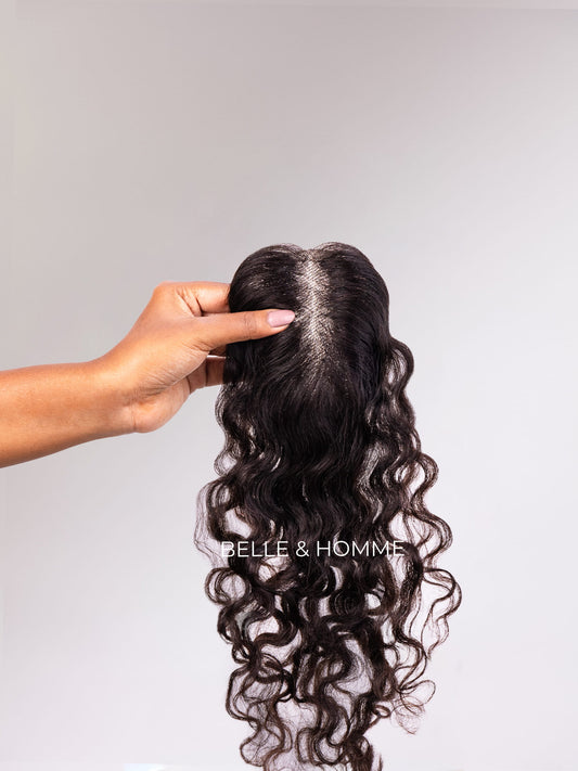 2"x 5" Lace Hair Topper - Curly